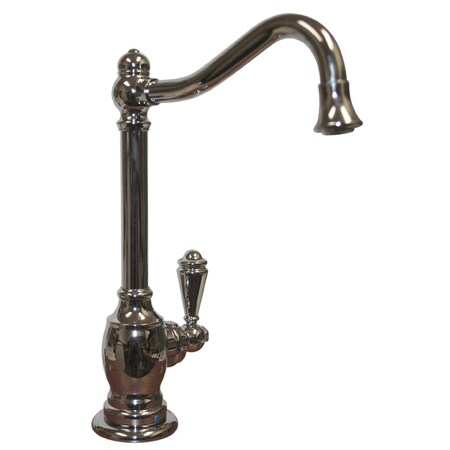 Whitehaus Point Of Use Cold Water Faucet W/ Traditional Spout, Polished Chrome WHFH-C3132-C